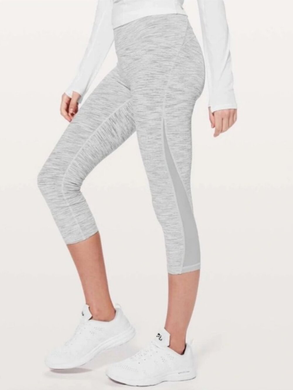 Lululemon Train Times crop legging grey women's size 8